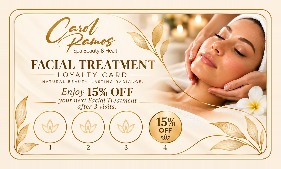 Carol Ramos Spa Facial Loyalty Card